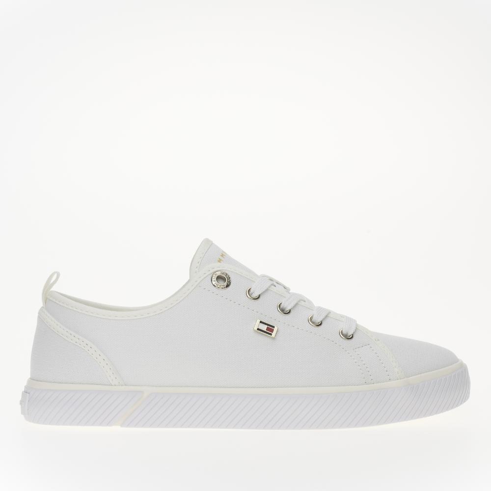 Boty Tommy Hilfiger Vulc Canvas FW0FW08063-YBS - bílé