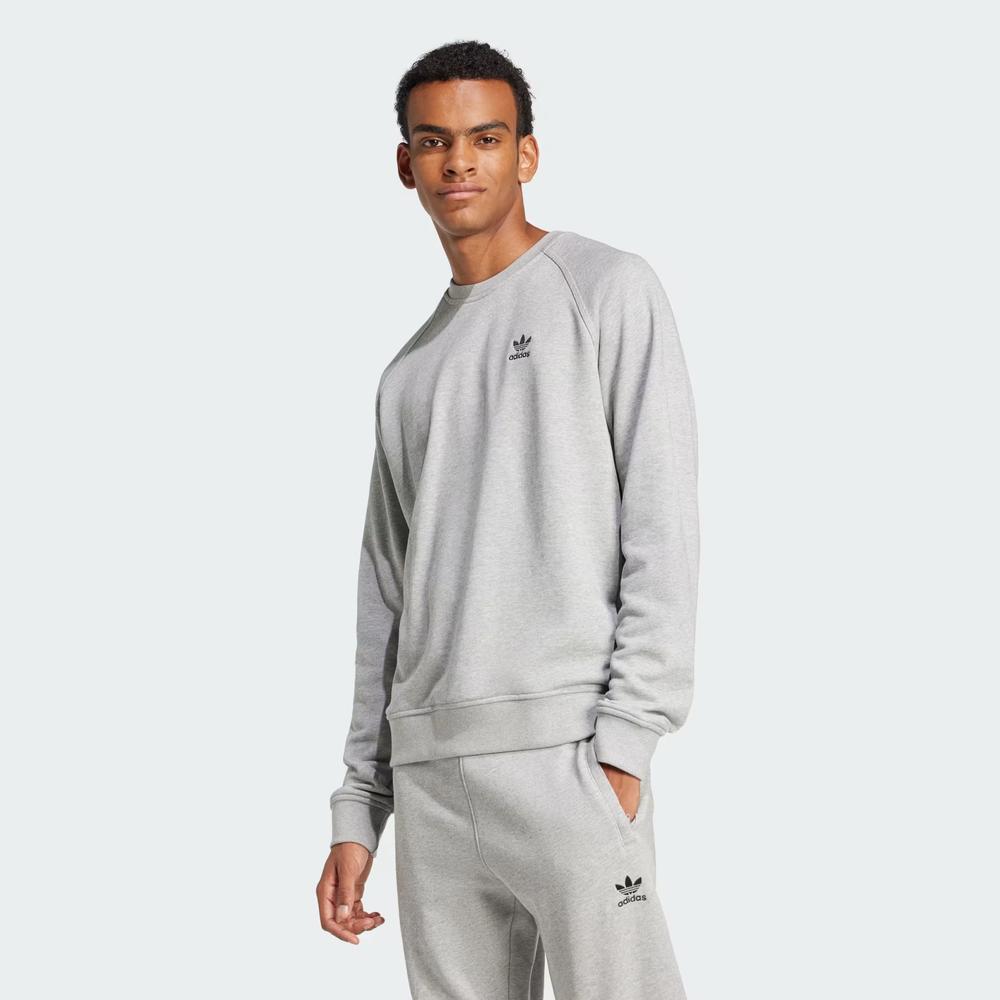 Mikina adidas Trefoil Essentials Crewneck JD2413 - šedivé