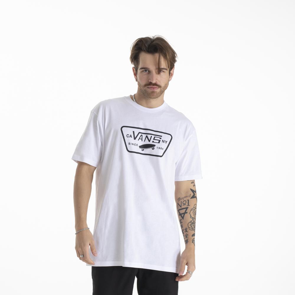 Tričko Vans Full Patch VN000QN8YB21 - bílé