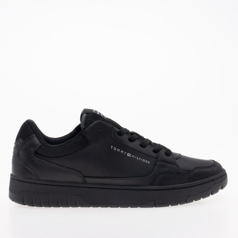 Boty Tommy Hilfiger TH Basket Core Leather FM0FM04727-BDS - černé