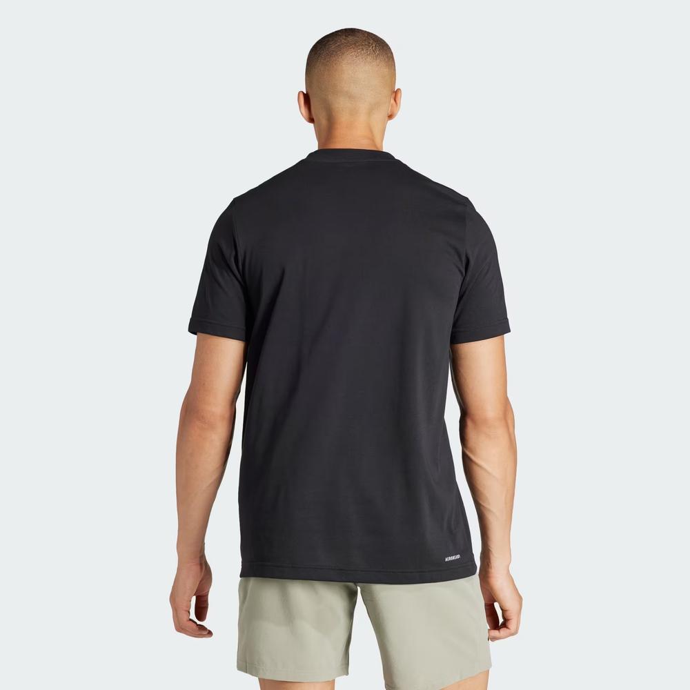 Tričko adidas Aeroready Tennis Logo Slam Graphic IS2419 - černé