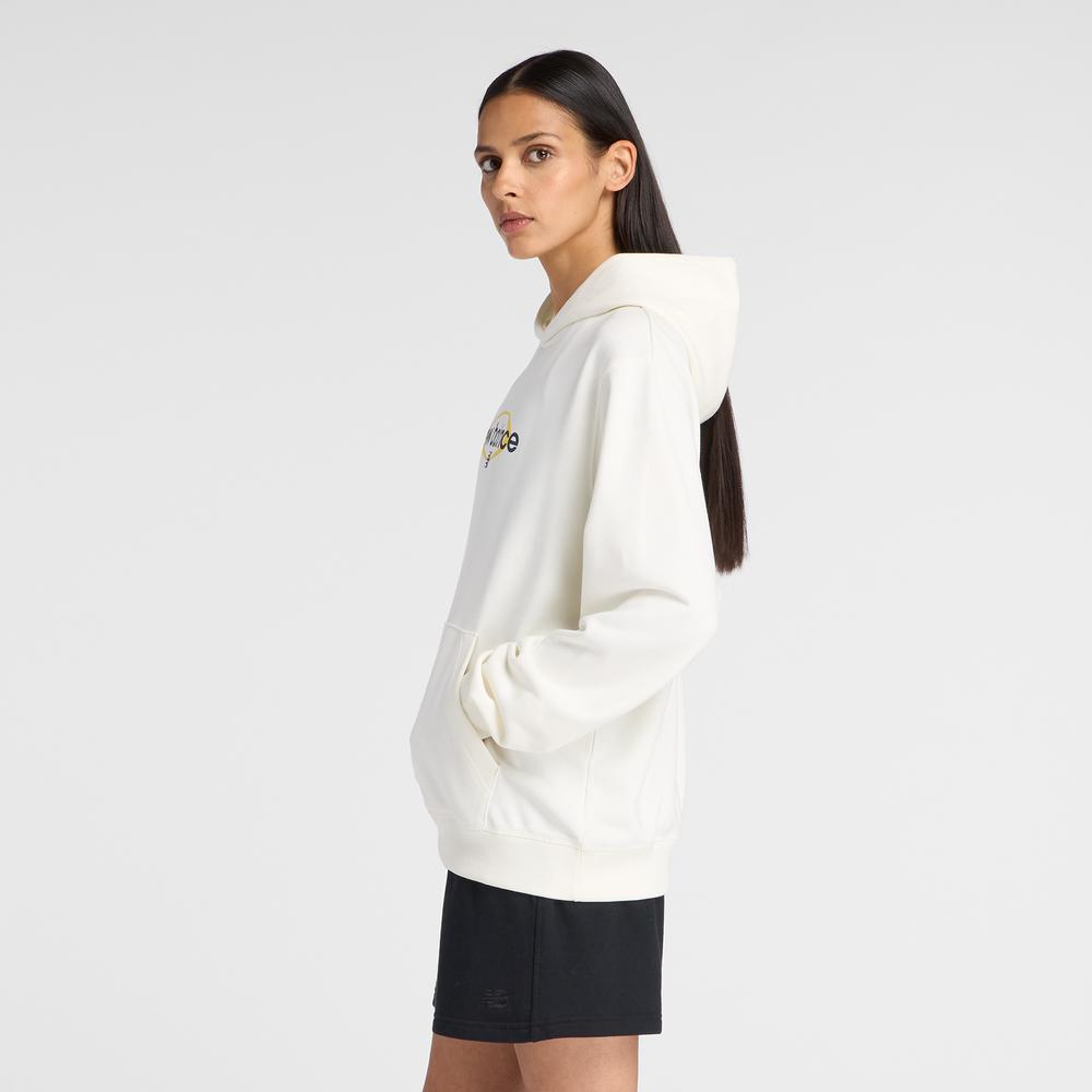 Dámská mikina New Balance WT61150XSST - bílé