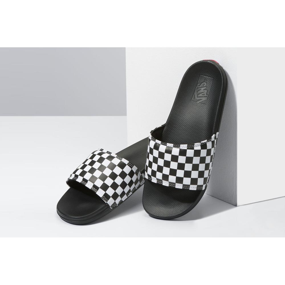 Žabky Vans Checkerboard La Costa Slide-On VN0A5HF527I1 - černé