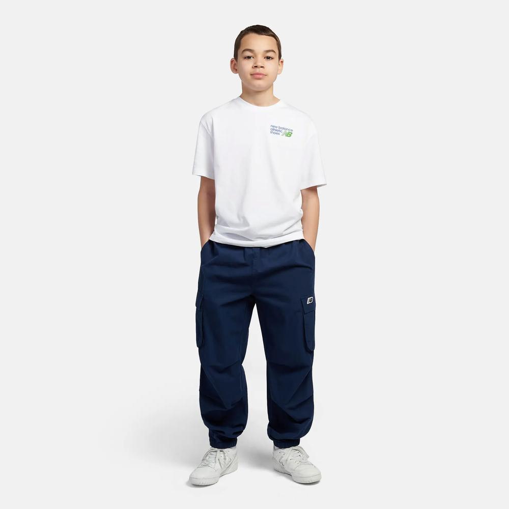 Dětské tričko New Balance LAKB0295BWE - bílé