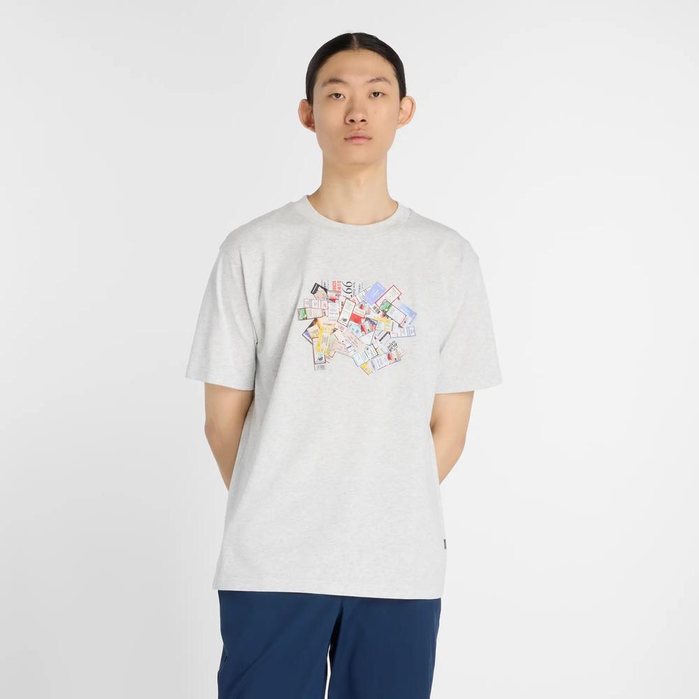 Pánské tričko New Balance MT53905AHH - šedivé