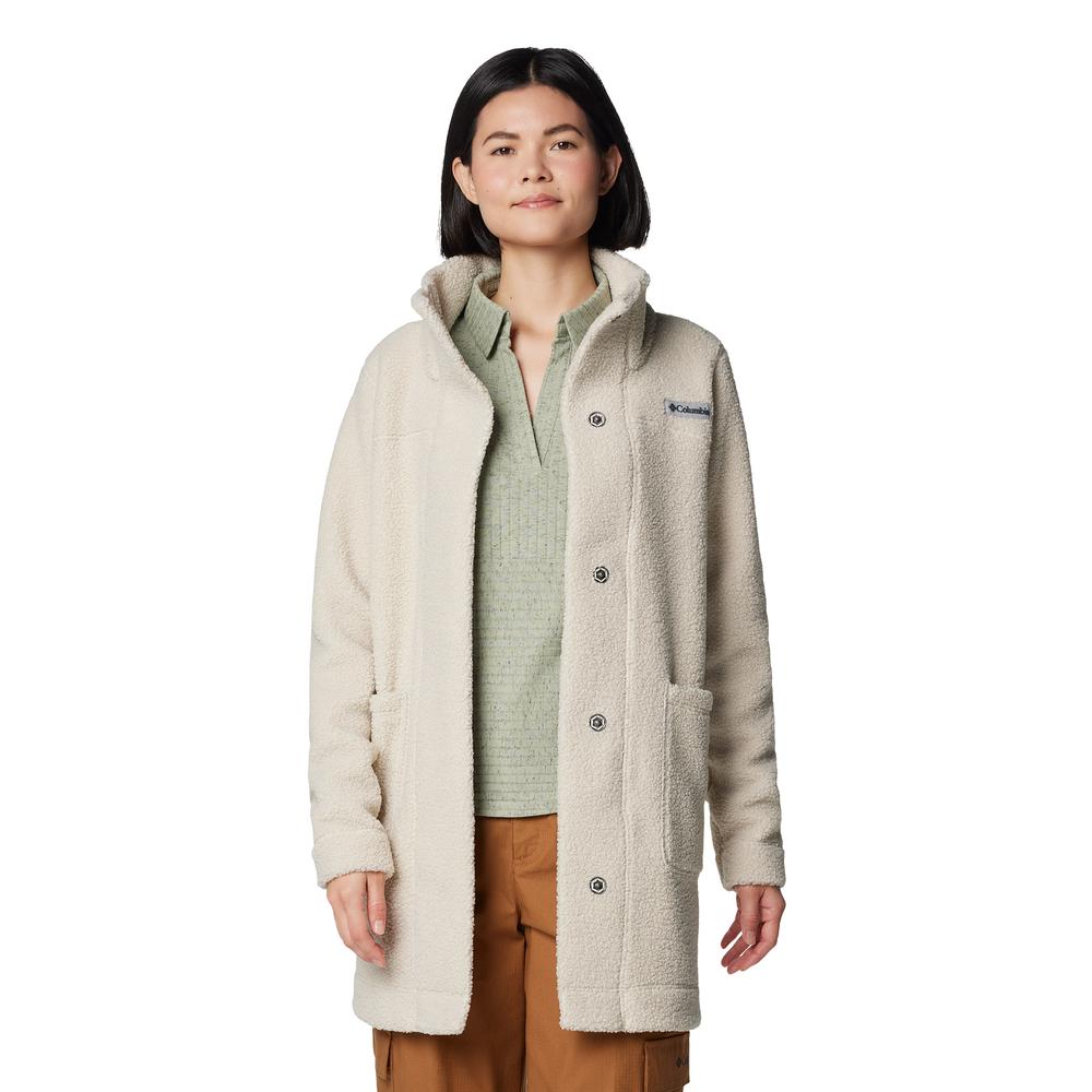 Dámská bunda Columbia Panorama Lon Sherpa Fleece 1862582278 - béžové