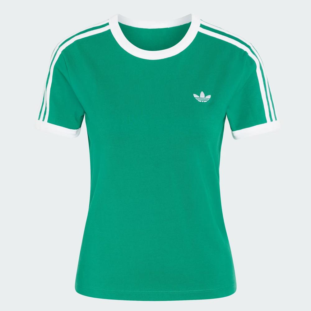 Dámská tričko adidas Originals 3-Stripes Slim KD3681 - zelené