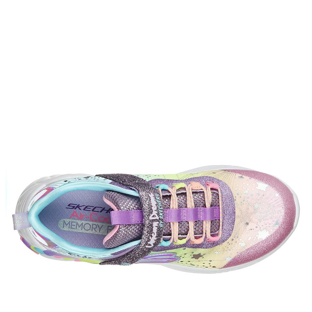 Boty Skechers S Lights Unicorn Dreams 302311LPRMT - různobarevné