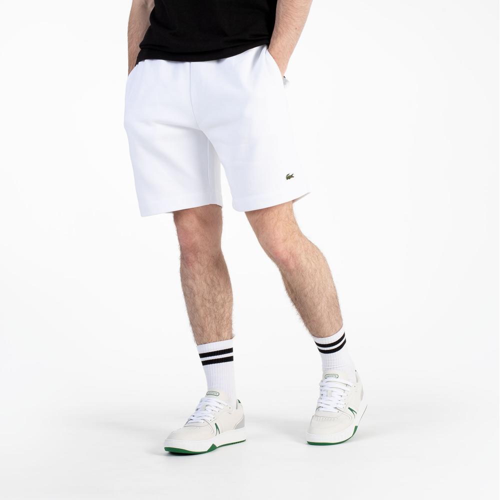 Krátké kalhoty Lacoste GH9627-001 - bílé