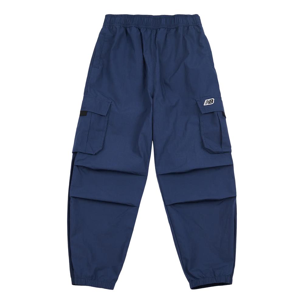 Dětské kalhoty New Balance LAKB0078NNY - tmavě modrě