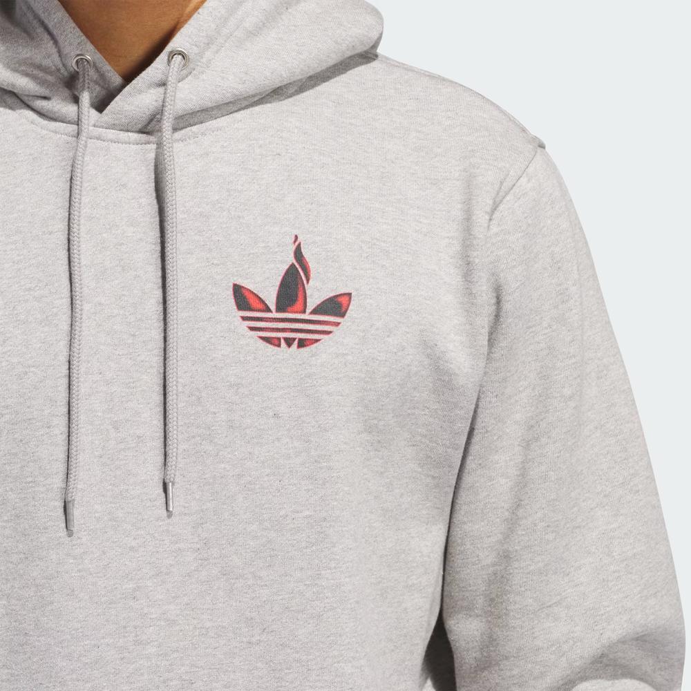 Mikina adidas Originals Trefoil Torch JC8780 - šedivé