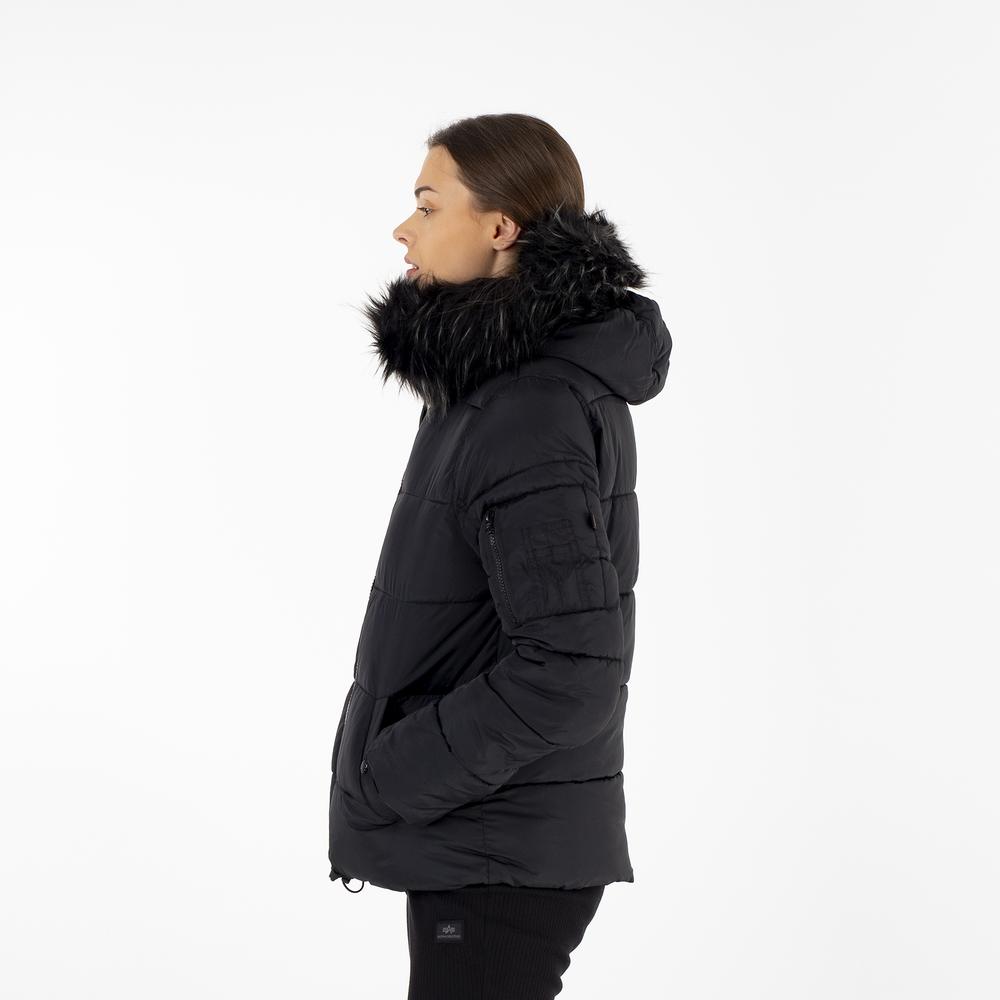 Bunda Alpha Industries Hooded Puffer Alpha 10800403 - černé