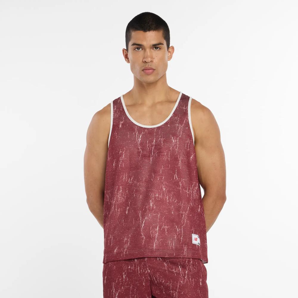 Pánské tričko New Balance MT53609MHB - bordové