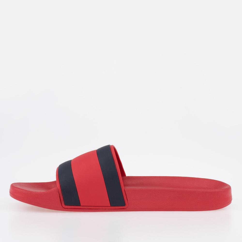 Žabky Tommy Hilfiger Rubber Flag Pool FM0FM04263-XLG - červené