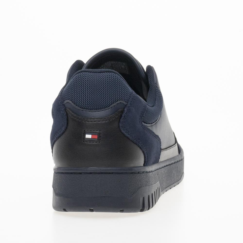 Boty Tommy Hilfiger Basket Core Lth Mix Ess FM0FM05058-DW5 - tmavě modrě