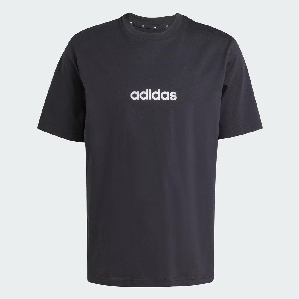 Tričko pánské adidas Sportswear Essentials Linear Single JE8993 - černé