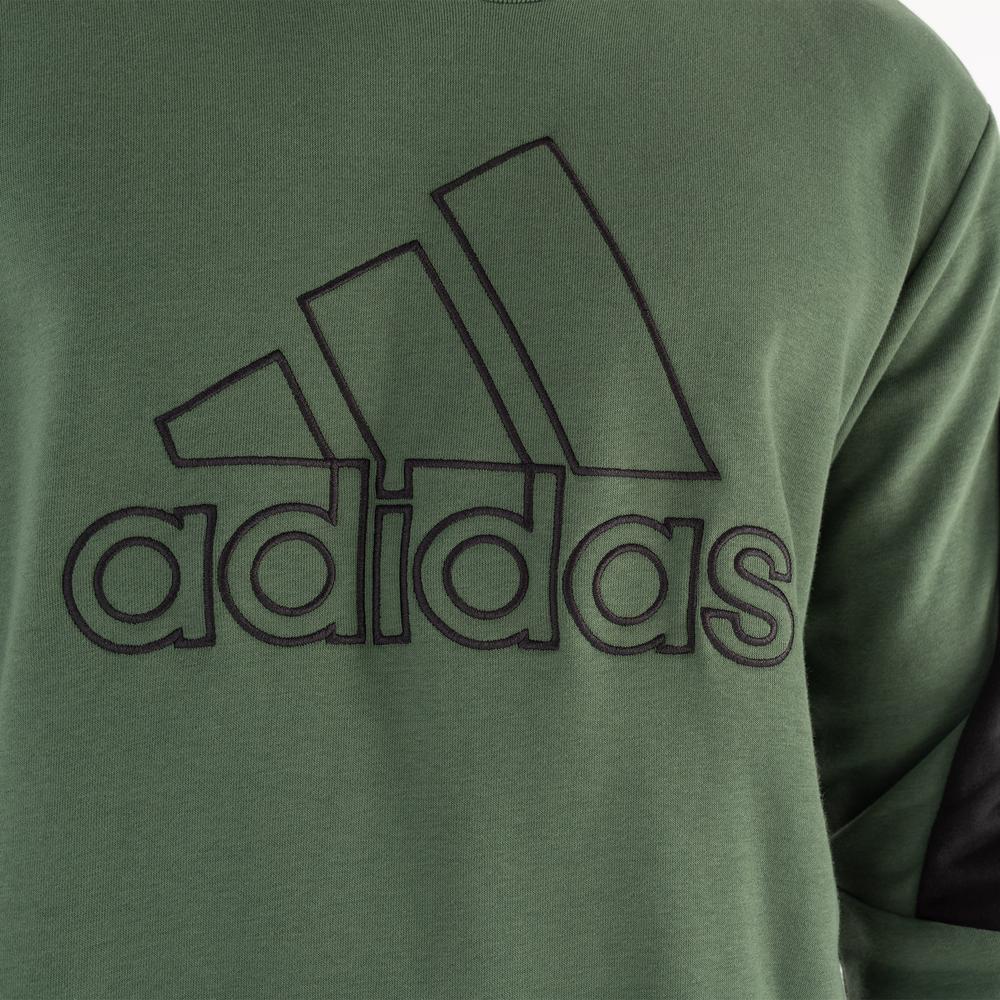 Mikina adidas M FI BOS Crew HJ9934 - zelené