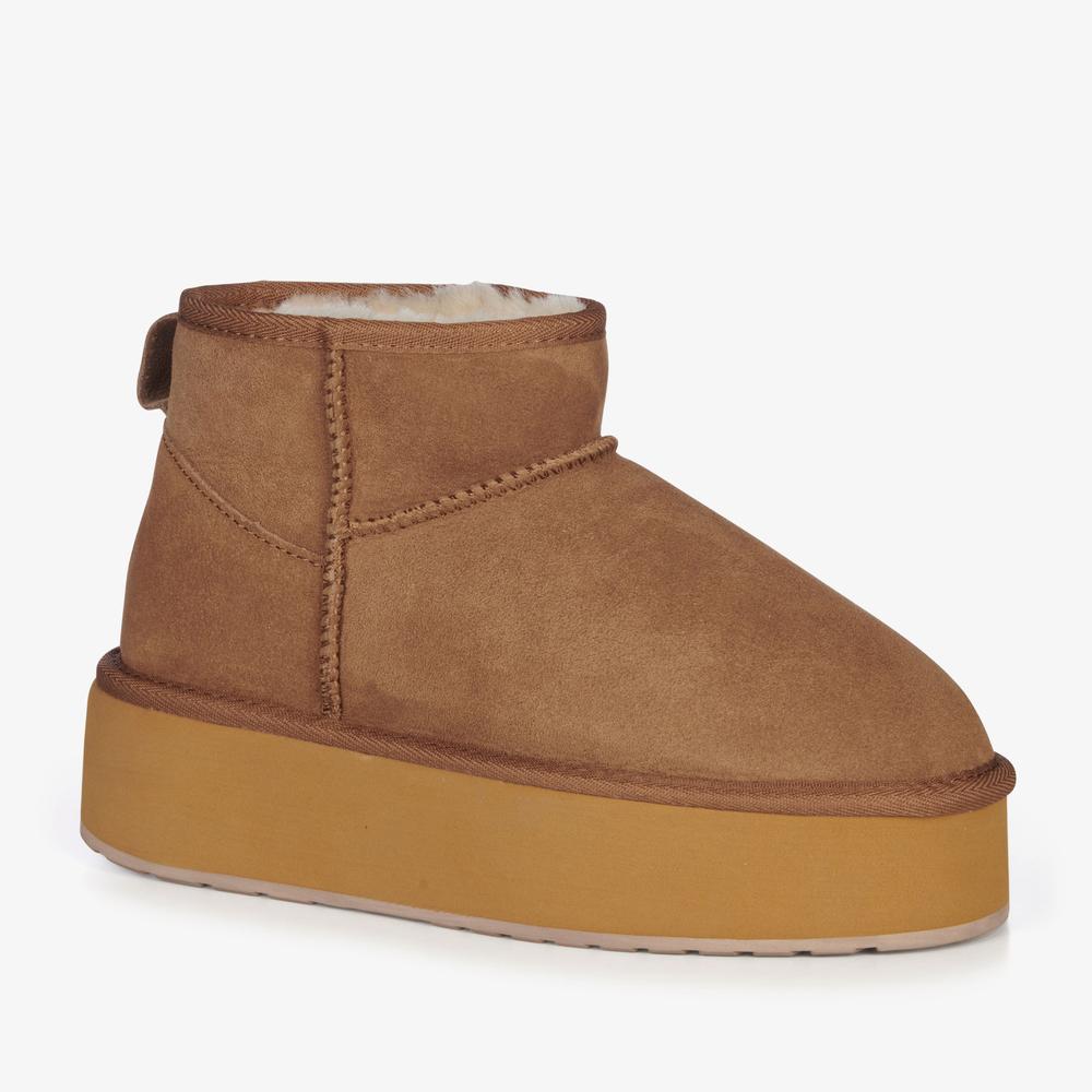 Boty Emu Australia Stinger Micro Flatform W13082CHES - hnědé