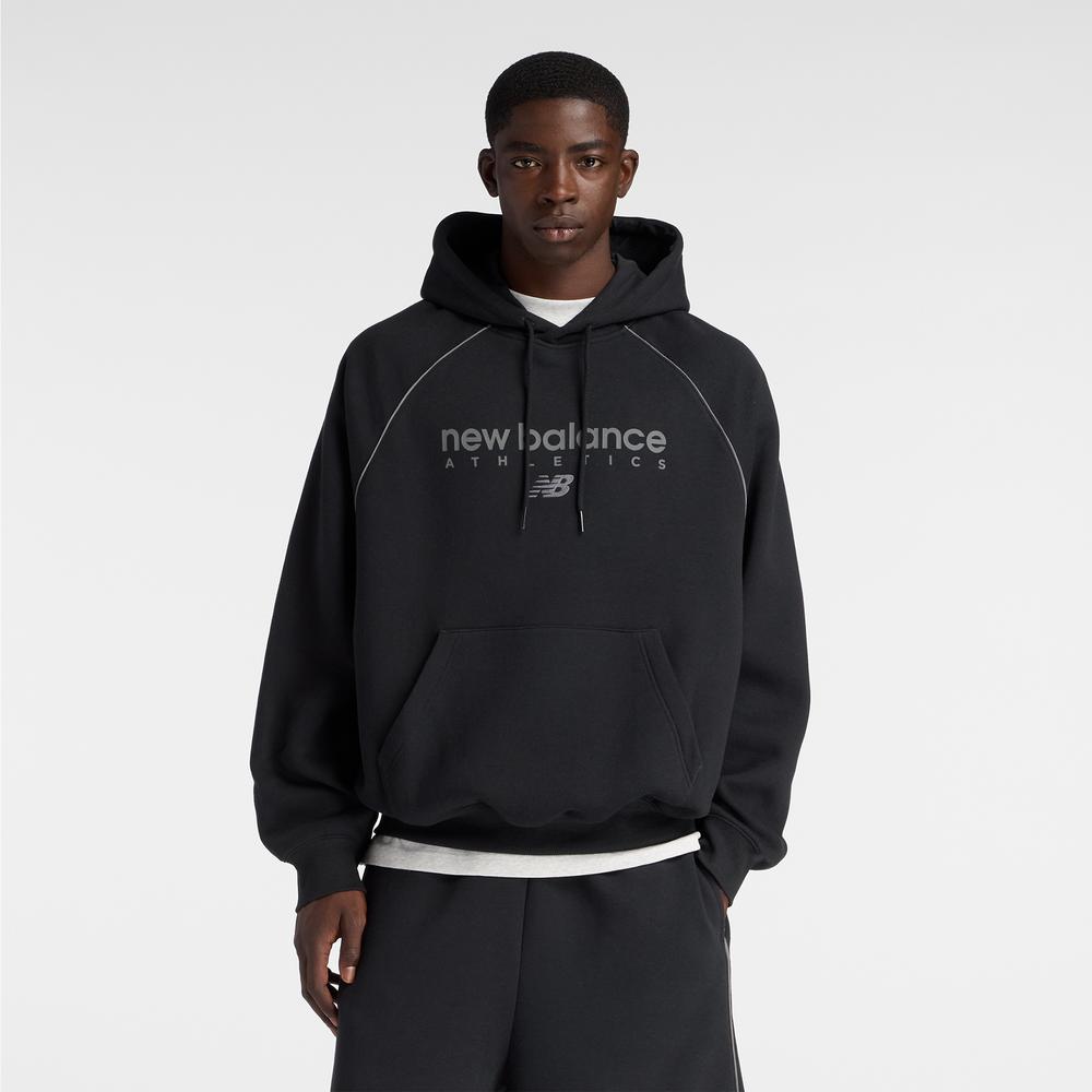 Pánská mikina New Balance Trackside Fleece MT611629BK - černé