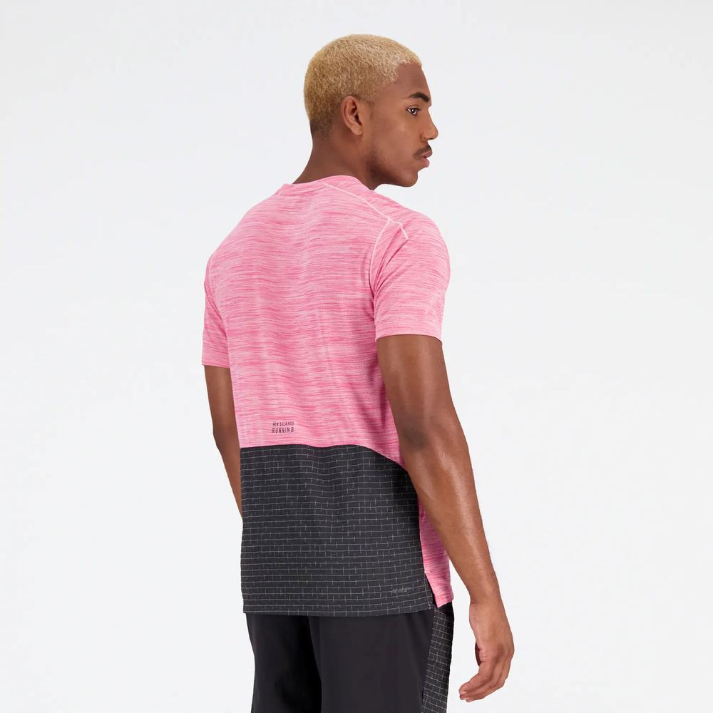 Pánské tričko New Balance MT31251SOI - růžové