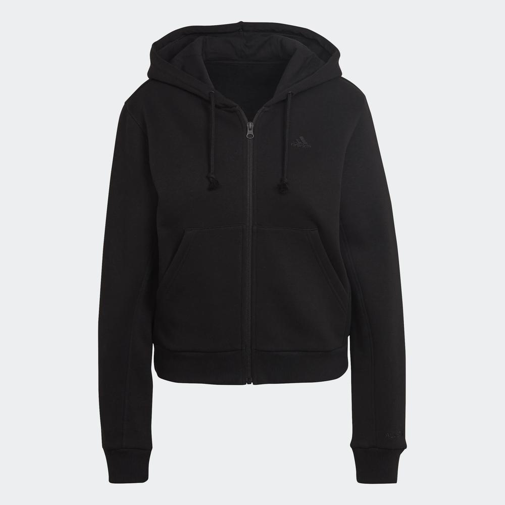 Mikina adidas All SZN Fllece Full-Zip Hoodie HC8848 - černé