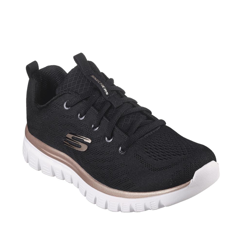 Boty Skechers Graceful Get Connected 12615BKGD - černé