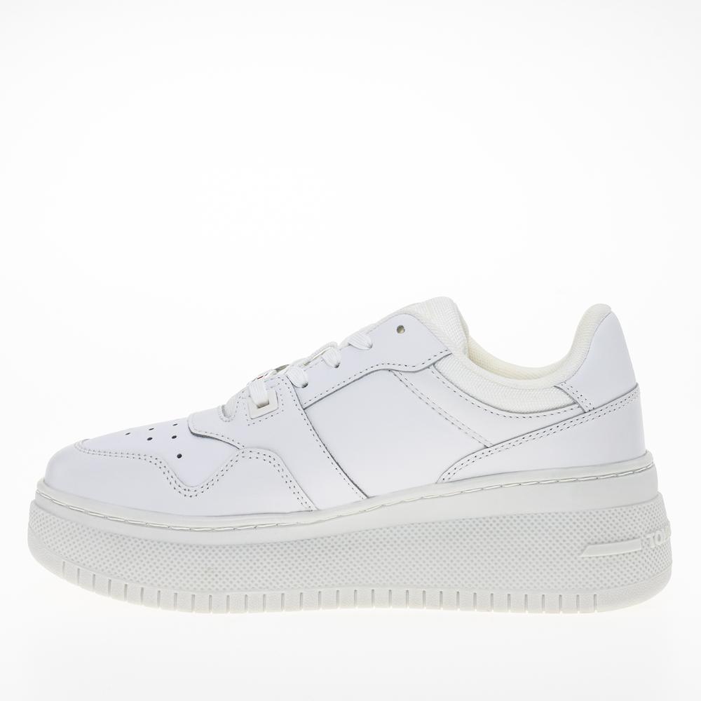 Boty Tommy Hilfiger TJW Retro Basket Flatform Ess EN0EN02506-YBS - bílé