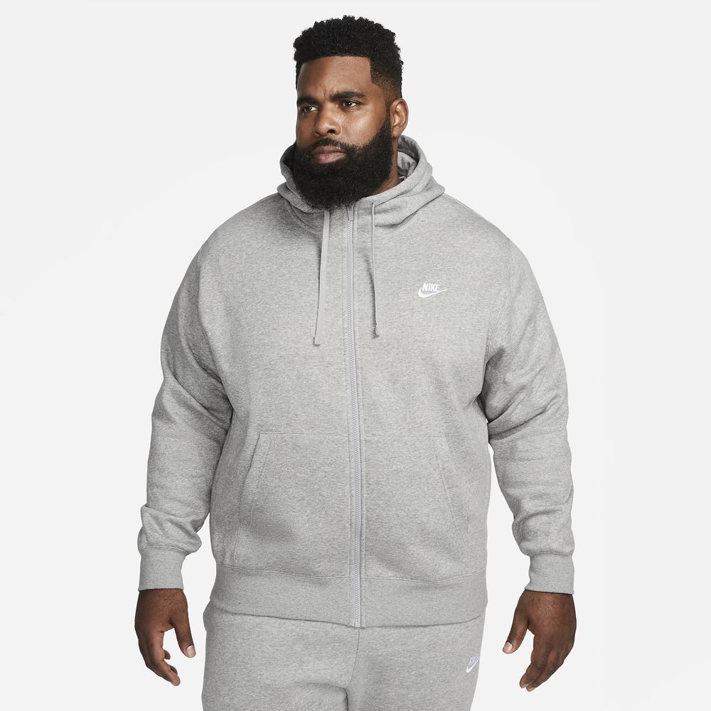 Mikina Nike Nsw Club Hoodie Fz BV2645-063 - šedivé