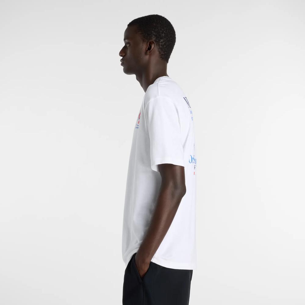 Pánské tričko New Balance MT61Y1F6WT - bílé