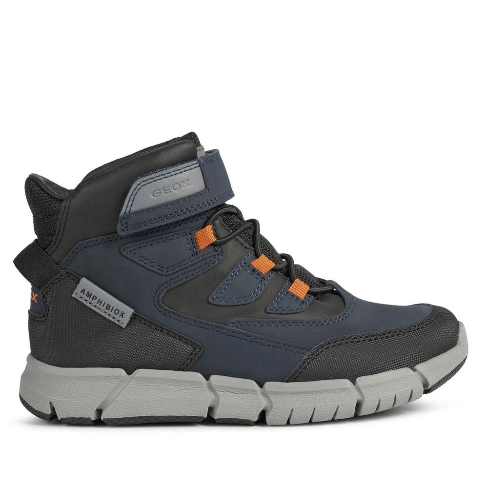 Boty Geox Flexyper Abx J169XA032MEC0661 - šedivé