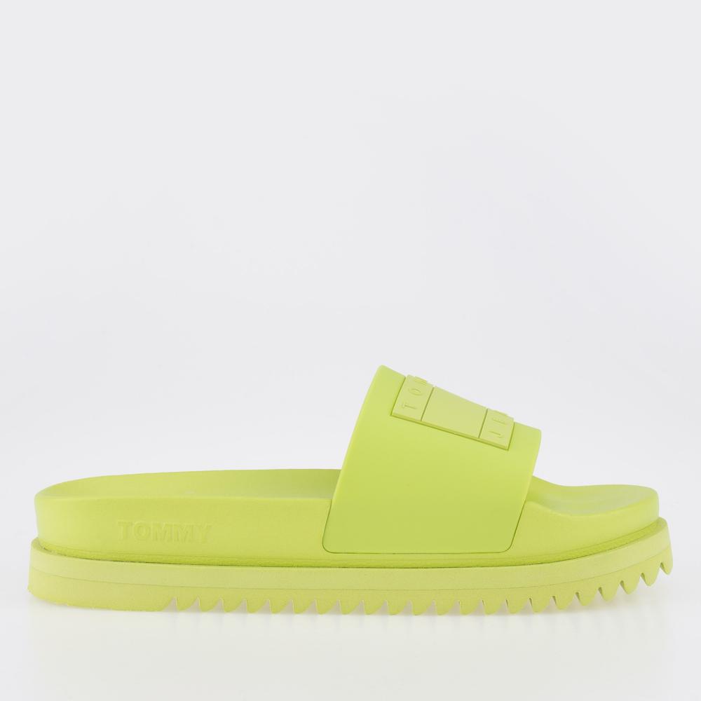 Žabky Tommy Jeans Elevated Flatform EN0EN02110-MSA - zelené