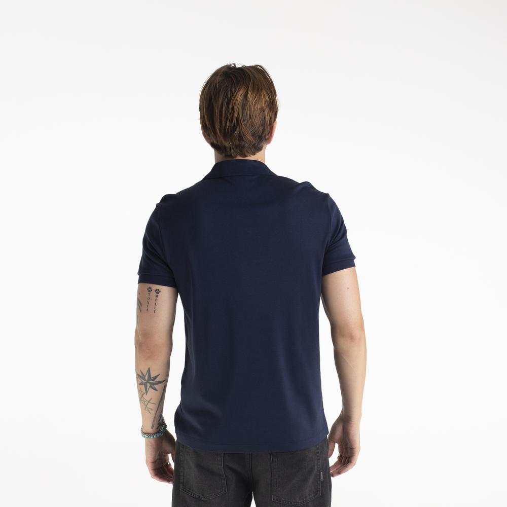 Tričko Lacoste Cotton Shirt Regular Fit DH2050-166 - tmavě modrě