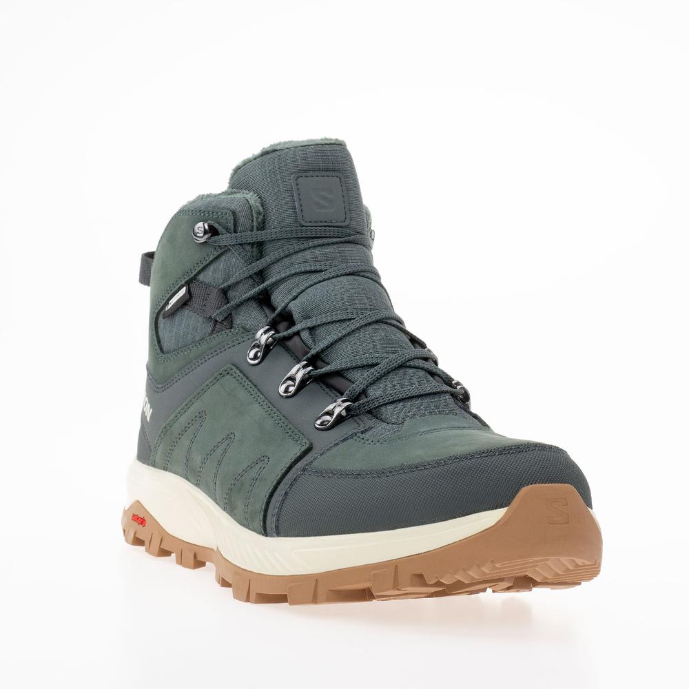 Boty Salomon Outchill Thinsulate Climasalomon L47328100  - zelené