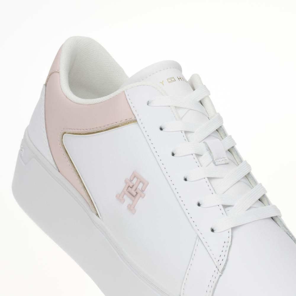 Boty Tommy Hilfiger Platform Court FW0FW07910-0LB - bílé