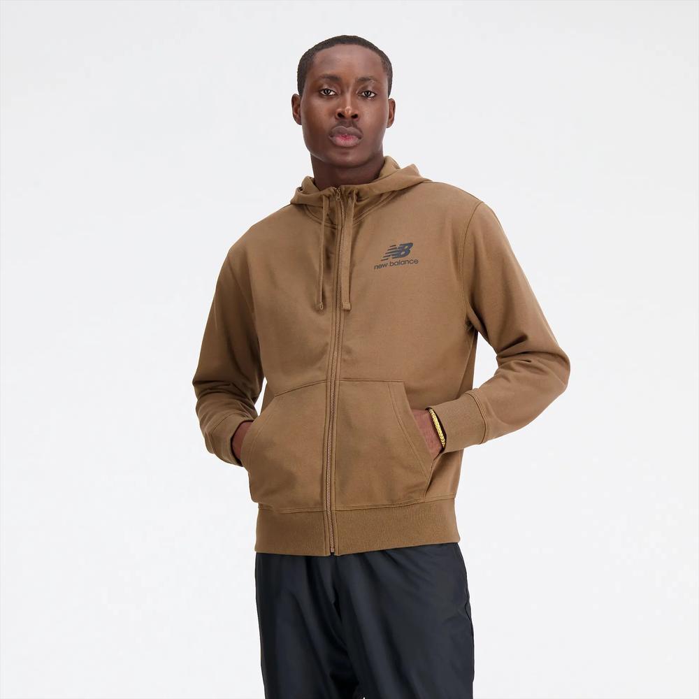 Pánská mikina New Balance MJ31536DHE – hnědé
