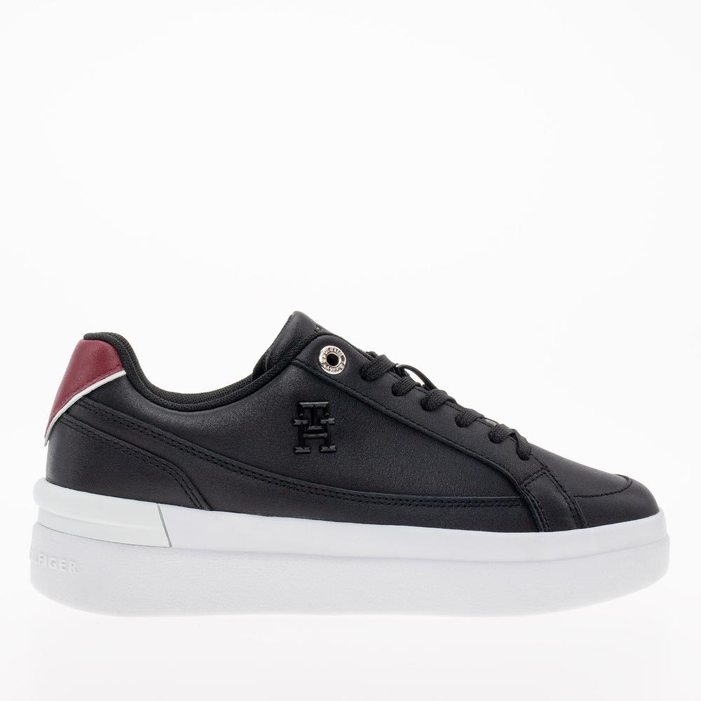 Boty Tommy Hilfiger Elevated Court Sneaker FW0FW07568-BDS - černé