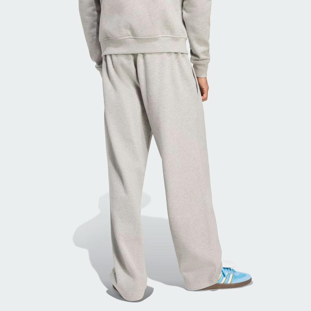 Pánské kalhoty adidas Originals Trefoil Essentials Open Hem JW9157 - šedivé