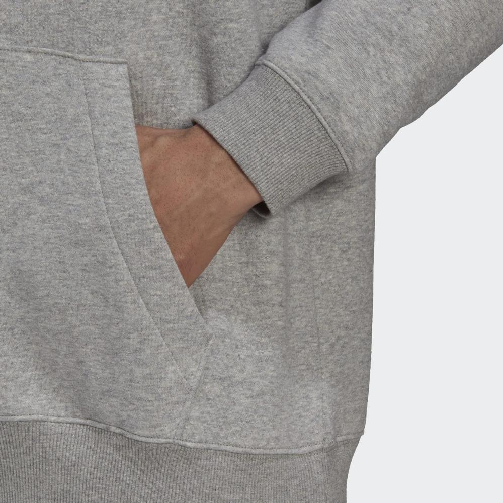 Mikina adidas Essentials Feelvivid Cotton Fleece Drop Shoulder Hoodie HK2830 - šedivé