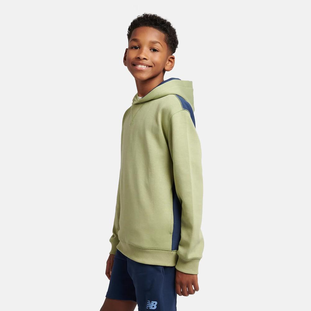 Dětské mikina New Balance LAKB0192EEN - zelené