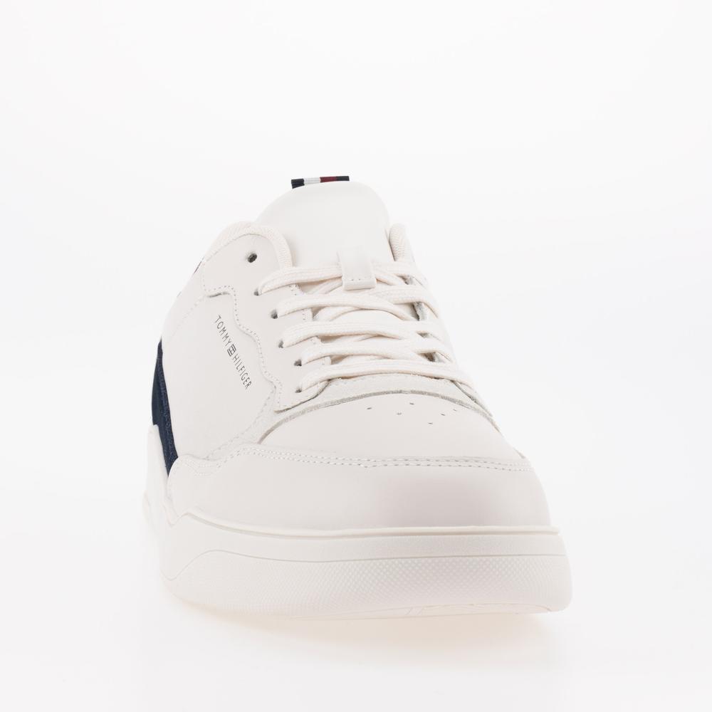 Boty Tommy Hilfiger Elevated Cupsole Leather FM0FM04490-AC0 - bílé