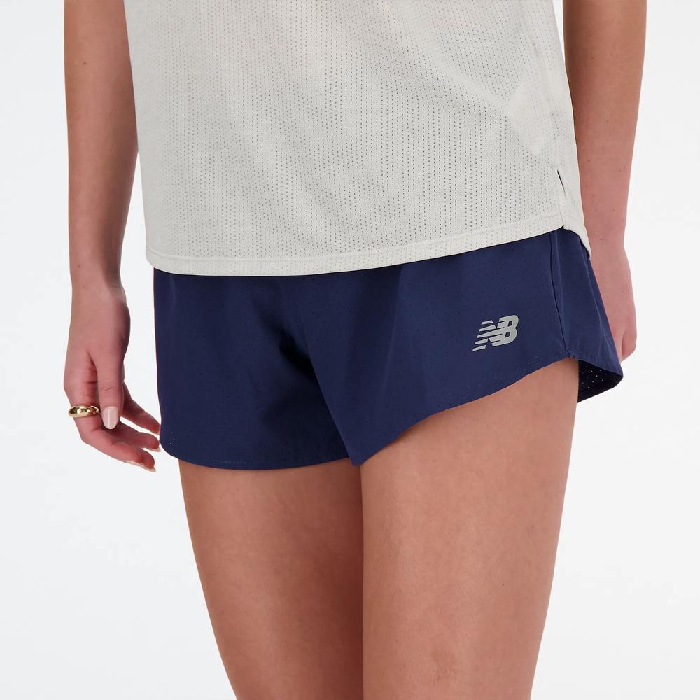Dámské šortky New Balance WS41286NNY - tmavě modrě
