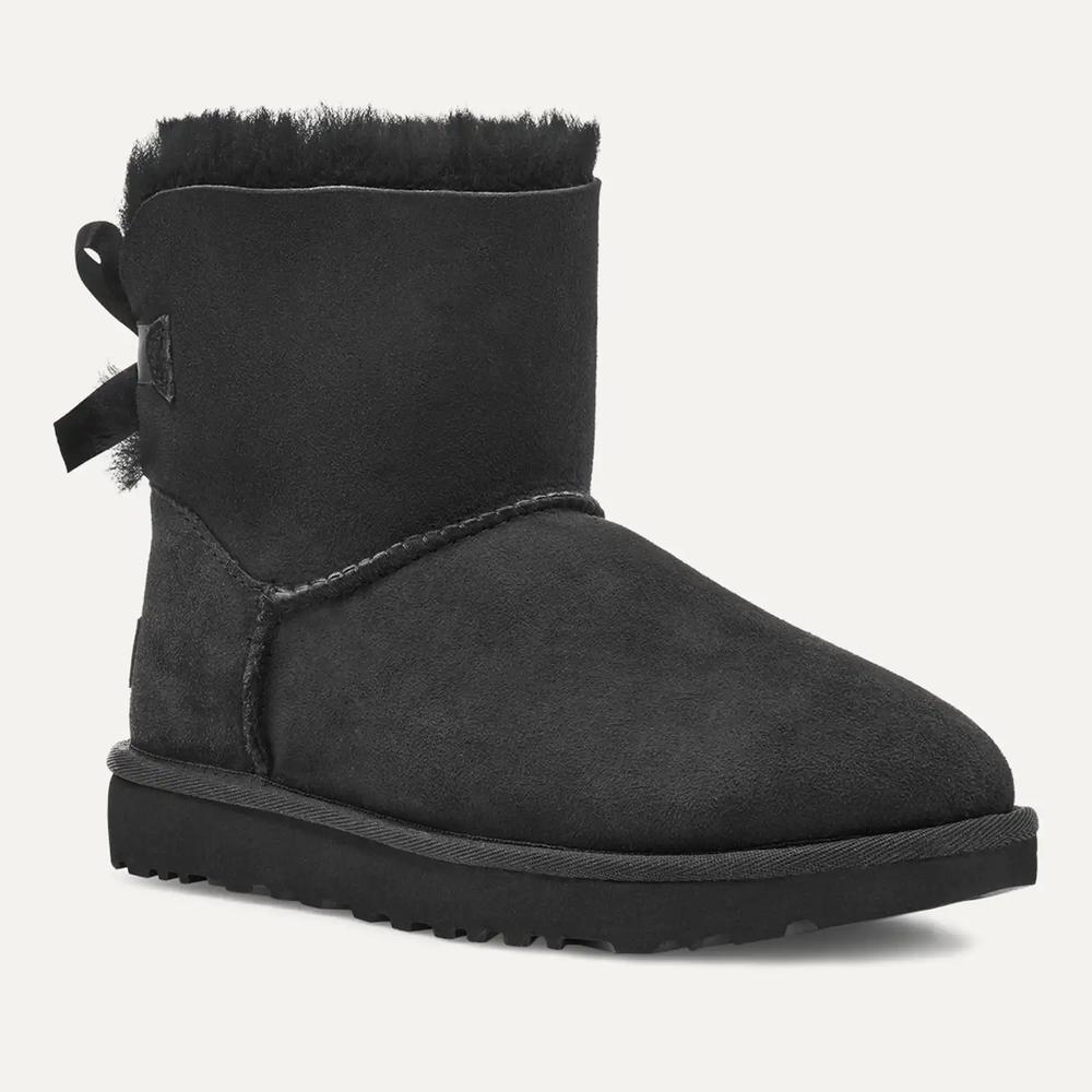 Boty dámské UGG W Mini Bailey Bow II 1016501-BLK - černé