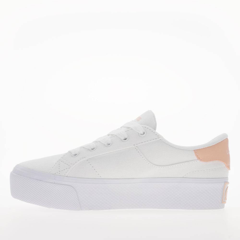 Boty Lacoste Ziane Platform 125 1 CFA 749CFA0017-1Y9 - bílé