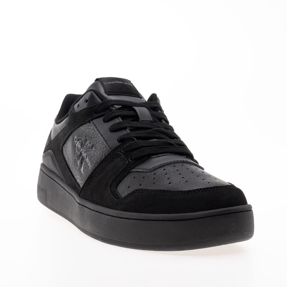 Boty Calvin Klein Jeans Basket Cupsole Low LTH ML FAD YM0YM00884-0GT - černé