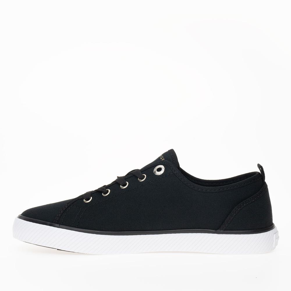Boty Tommy Hilfiger Vulc Canvas FW0FW08063-BDS - černé