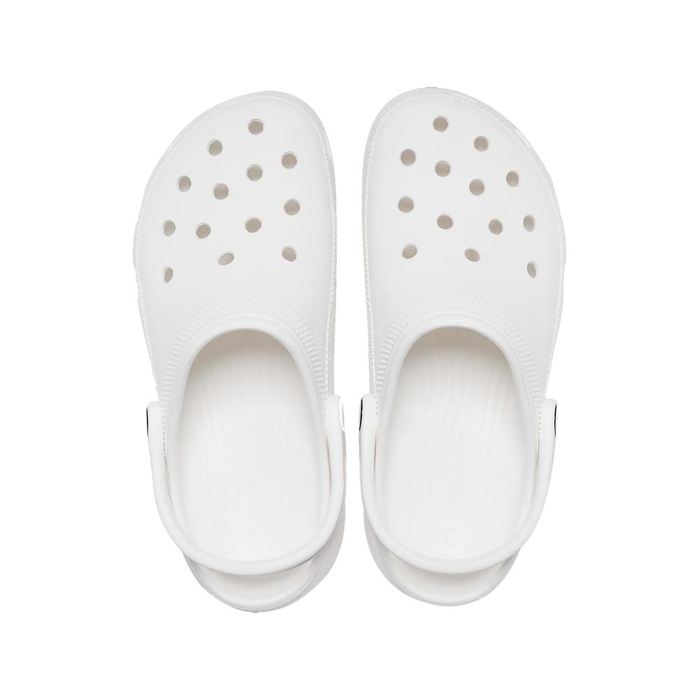 Žabky dámské Crocs Classic Platform Clog 206750-100 - bílé