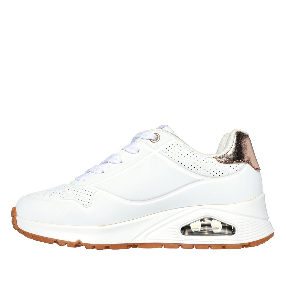 Dětské boty Skechers Uno Gen 1 Shimmer Away 310545LWHT - bílé