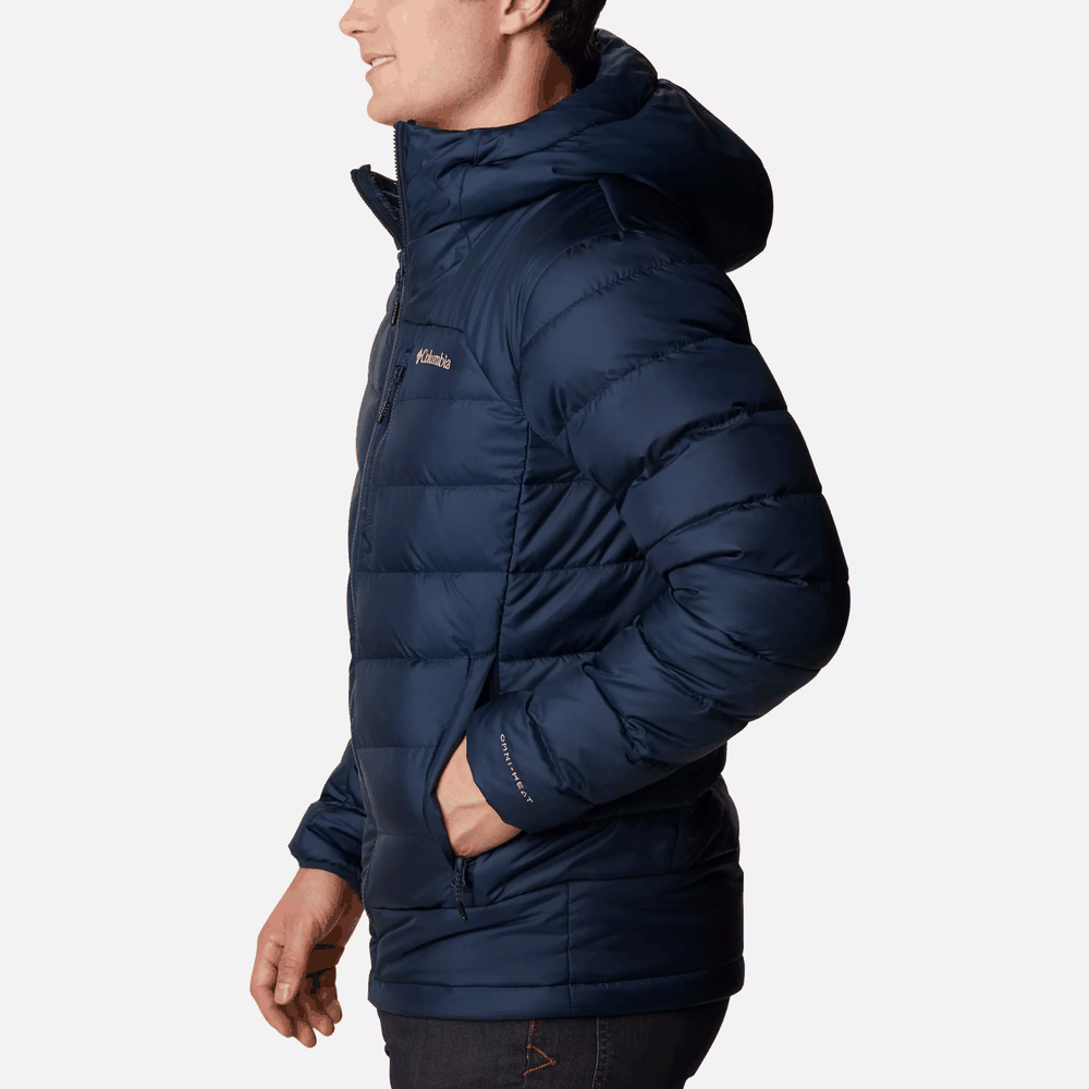 Bunda Columbia Autumn Park Down Hooded 1930241464 - tmavě modrě