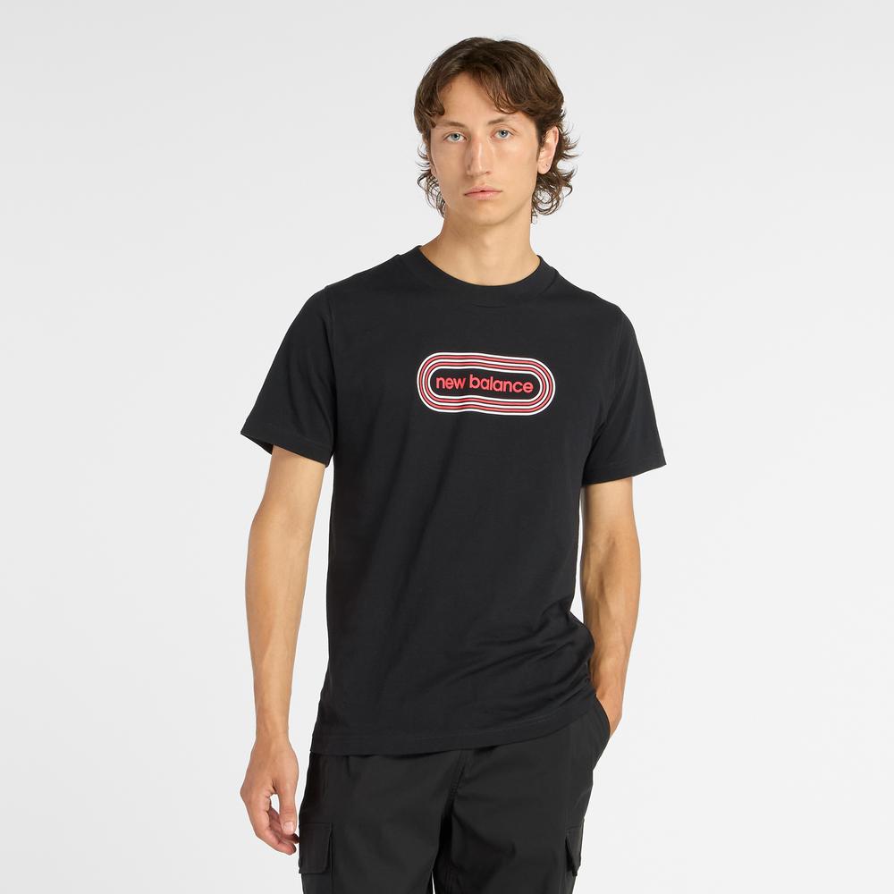 Pánské tričko New Balance MT61C48BBK - černé