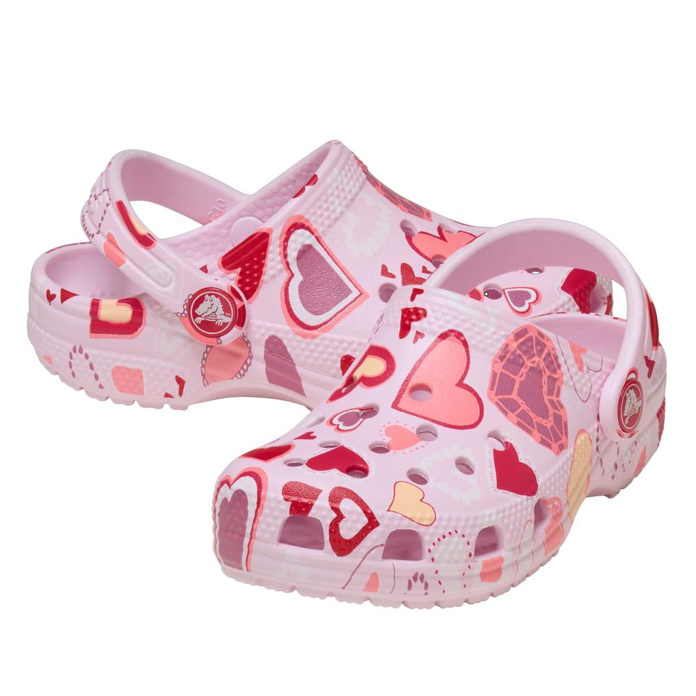 Žabky Crocs Classic Valentine's Day Clog 209755-7CI - růžové